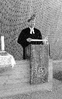 Predigt in Reinform: Pfarrer Ulrich Haberl.	Foto: VA