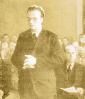 1944 wurde Alfred Delp in St. Georg verhaftet. 1945 wurde ihm der Prozess gemacht.  	Fotos: pa, Erzbistum