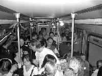 Feiern bis der Schaffner kommt: Mit einem U-Bahn-Partyzug bedankte sich der MSCG bei den Helfern der U6-Feier vom vergangenen Sommer.	Foto: MSCG