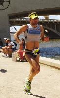 Drahtig, sportlich, ausdauernd  Faris Al-Sultan auf dem Weg zum Sieg beim Ironman in Arizona, am vorletzten Wochenende.Foto: Privat