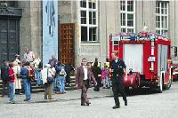 Überschwemmung im Keller des Deutschen Museums. Insgesamt 100 Mal rückte die Feuerwehr Mittwochnacht zu Hochwassereinsätzen aus. 	Fotos: pa