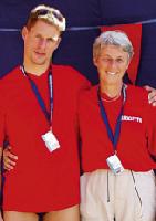 Ein starkes Duo: Brigitte Weinzierl und Lars Mack konnten sich unter der europäischen Schwimm-Elite behaupten.	 Foto: SVL
