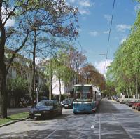 Die geplante Tram 23 durch die Leopoldstraße sorgte auch 2005 für reichlich Gesprächsstoff im Stadtteil. Unter anderem forderte der Ortsverein der Grünen ein Gesamtkonzept.