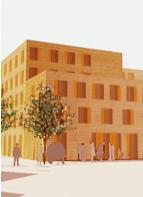Am 9. November 2006 soll die Synagoge eingeweiht werden. Für 2007 ist die Eröffnung des Kultur- und Gemeindezentrums (Bild) sowie des Jüdischen Museums geplant.	 Foto: Wandel Hoefer Lorch