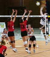 Volleyball der Extraklasse: Stephanie Utz und ihre Kolleginnen waren für Erfurt eine Nummer zu groß.