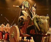 Spektakuläre Inszenierung und auch musikalisch Extraklasse: Aida in der Olympiahalle.	 Foto: VA