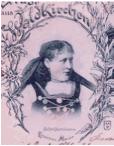 Emerenz Meier als Motiv einer Ansichtskarte, die Postkartenerfinder Alphons Adolph als »Gruß aus Waldkirchen« vertrieb.	 Foto: Moncensia