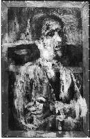 Röntgenmontage zu Oskar Kokoschkas Selbstbildnis von 1922/23.	
	Foto: Doerner Institut