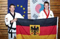 Die Ismaninger Skorpione spielten Hauptrollen bei der Europameisterschaft: Johann Grimmer (li.) und Markus Krismer holten drei EM-Titel.Foto: Verein