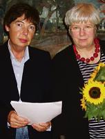 VdK-Landesvorsitzende Ulrike Mascher und Brigitte Scholle, Ortsvereinsvorsitzende. (v.r.)	 Foto: VA