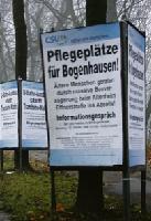 Schilderwald in Bogenhausen: Seit Monaten plakatiert die CSU in ganz Bogenhausen. Foto: ak