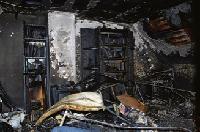 Die Wohnung in Berg am Laim brannte völlig aus und ist nun unbewohnbar. 	Foto: Feuerwehr