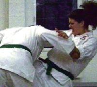 Autsch! Die Mädels vom Jiu-Jitsu 1984 e.V. langen richtig hin. Foto: VA