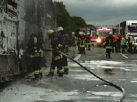 Die Freiwillige Feuerwehren des Münchner Nordostens wurden am 15. Mai zu einem Lkw-Brand auf die A 99 gerufen. Foto: FFW