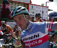 Florian Fromm hat beim Cinturón Ciclista Mallorca sichtlich gute Laune gehabt. Foto: Verein