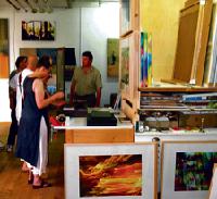 In den Ateliers professioneller Künstler aus Schwabing und Maxvorstadt kann man sich bei »Kunst im Karrée« umschauen. 	Foto: VA