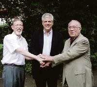 Kassier Peter Hilliger, BA-Chef Walter Klein und sein Stellvertreter Oskar Haider (von links) sind die wichtigsten Schwabinger Lokalpolitiker. Foto: jl