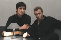Men in Black: Andreas Berner und Martin Mantel als François Villon und Johnny Cash.	Foto: VA