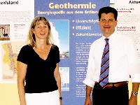 Gerlinde Kittl und Wolfgang Geisinger leiten ab sofort gemeinsam die Geothermie Unterhaching und haben noch viel für Unterhaching vor. Foto: Woschée