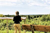 Der Perlacher Muggl ist ein beliebtes Ausflugsziel. An schönen Tagen sieht man auf der Anhöhe das Gebirgspanorama. Foto: Red	