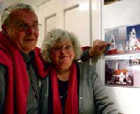 Die Schwabinger Architekten Werner Lederer-Piloty und seine Frau Petra Piloty zeigen die Erlöserkirche vor und nach der Renovierung.	Foto: ko