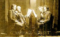 Ein historisches Foto des berühmten Gewandhaus-Quartetts aus dem Jahre 1916. Foto: Privat