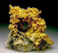 Bei den Mineralientagen werden unter anderem Goldkristalle gezeigt. Foto: Veranstalter