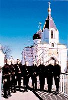 Die Maxim Kowalew Don Kosaken treten in St. Birgitta auf. Foto: Engels