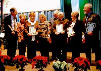 Beim Bürgerempfang wurden Ehrenamtliche von Bürgermeisterin Barbara Bogner für ihre Dienste ausgezeichnet. Foto: Pietsch