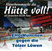 München macht die Hütte voll: Beim Spiel EHC München gegen die Tölzer Löwen am 30. Dezember soll das Olympia-Eisstadion mit 6.256 Zuschauern ausverkauft sein.   Foto: VA