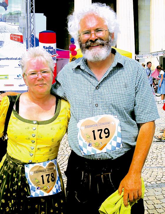 Susanne und Werner Schäfer holten sich den fünften Platz im »Bayathlon«.	Foto: Privat