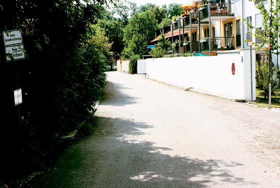 Die alte Cosimastraße in Oberföhring wird nicht ausgebaut, sondern bleibt Rettungsweg.	Foto: Privat