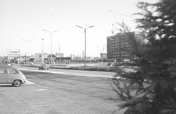 Der Blick von der Triebstaße 15 Richtung Olympia Gelände aus dem Jahr 1972.
