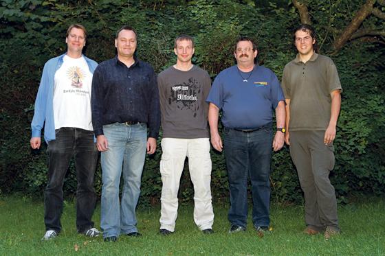 Gregor Boneff, Hannes Gräbner, Christoph Losert, Giovanni Demmel und Patrick Brose (von links). Foto: A. Wild