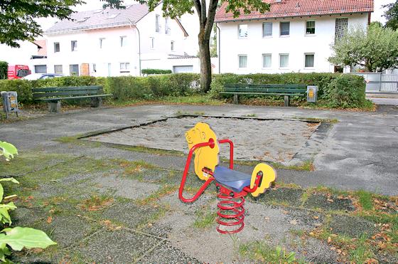 Der Spielplatz am Günzenburger Platz soll in diesem Herbst aufgewertet werden. 	Foto: ws