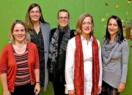 v. li. Julia Gammerl, Nathalie Röseler (Vorsitzende), Beate Hagendorf, Annette Stadler (Vorsitzende) und Annett Warschat.	Foto: H. Dullnig