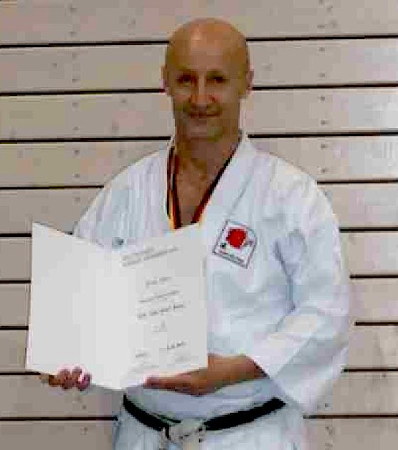Józef Talpai errang bei der deutschen Karate- Meisterschaft den 3. Platz.	Foto: Privat