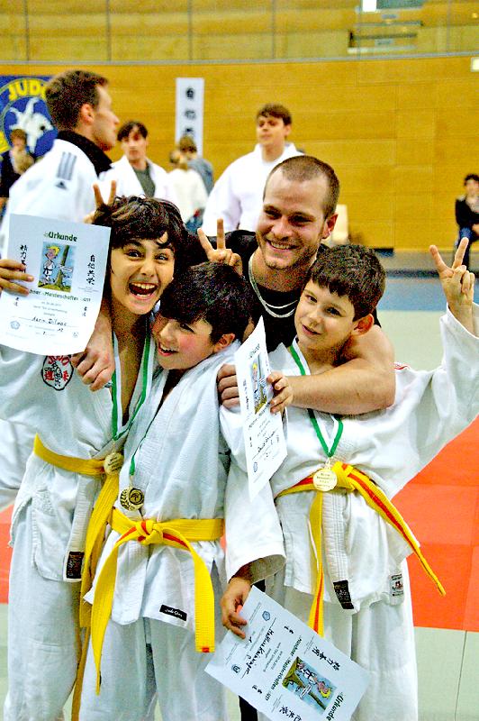 Die Judo-Kids vom TSV Milbertshofen nahmen am Münchner Mannschaftsturnier teil. 	Foto: Verein