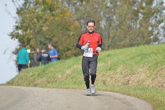Rainer Leyendecker absolvierte kürzlich den Alb  Marathon in Schwäbisch Gmünd.  Foto: Privat