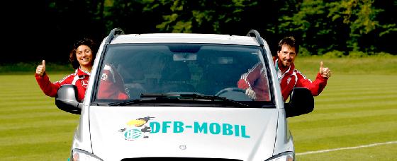 Das DFB-Mobil kommt am Samstag, 27. November, zum TSV Milbertshofen. 	Foto: Verein