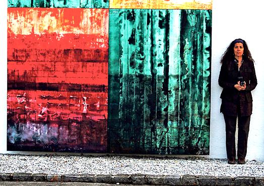 Die peruanische Künstlerin Mirtha Monge unterstützt ein Textilprojekt in den Anden.	Foto: VA