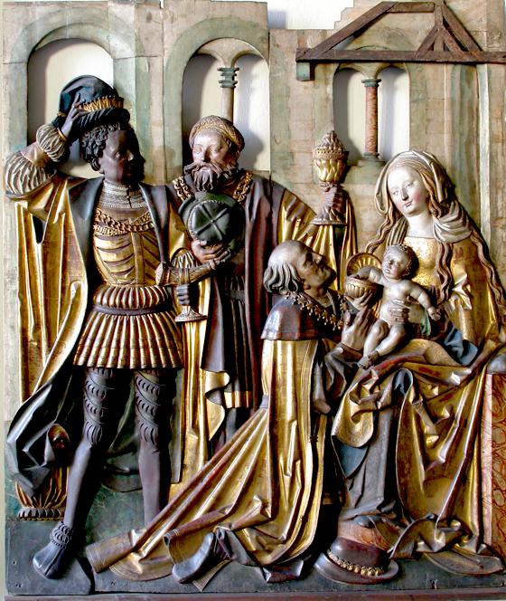 Anbetung der Heiligen Drei Könige von Niclaus Weckmann aus dem Jahr 1523/24. Foto: Bayerisches Nationalmuseum München