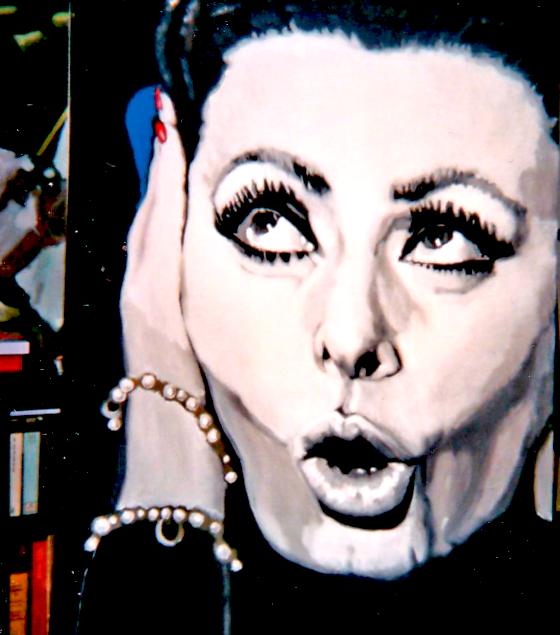 Sophia Loren wie Maler Benno Maria Ganshirth sie sieht.	Abbildung: Privat