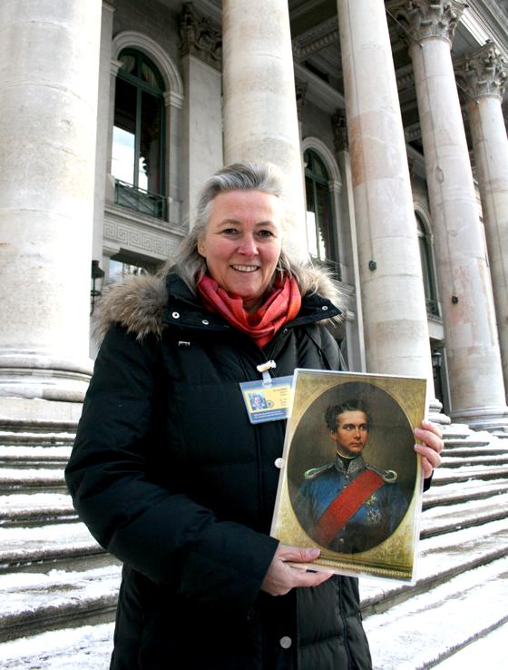 Faszinierend findet auch Gästeführerin Dr. Ina Müller König Ludwig II.: Warum will sie bei den Führungen im Blauen Jahr zeigen. Foto: ms