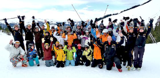 Egal ob auf Skiern oder auf dem Snowboard  die Teilnehmer hatten auf der Piste viel Spaß. 	Foto: VA