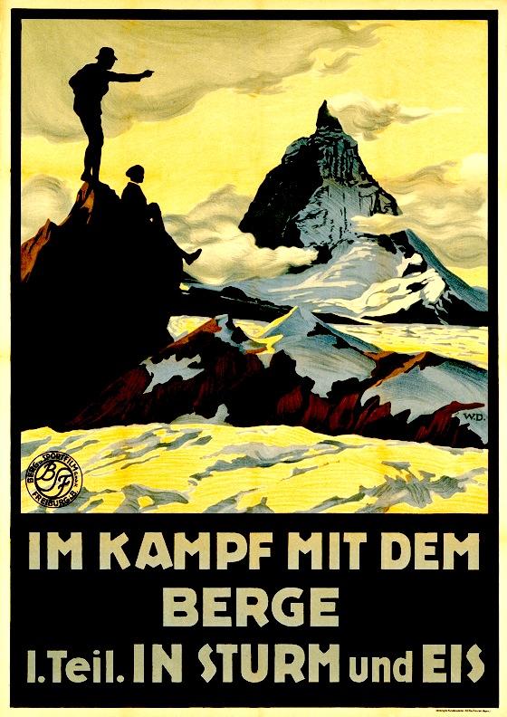 Filmplakat zu Im Kampf mit dem Berge. Foto: DAV