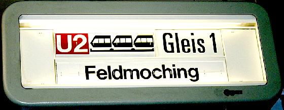 Noch fährt die U 2 im Zehn-Minuten-Takt nach Feldmoching. Ab kommenden Sonntag endet sie allerdings wegen Schleifarbeiten am Frankfurter Ring.	ws