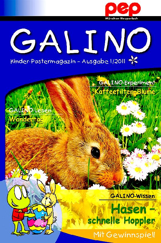 »Galino«, das Postermagazin für Kinder, liegt jetzt an der Kunden­information im pep kostenlos zum Abholen bereit.