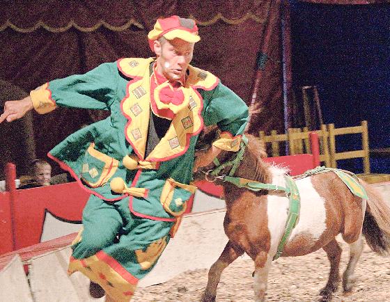 Mutige Artisten, komische Clowns und über 50 Tiere können die Grünwalder noch bis Sonntag im Circus Baldoni sehen.  Foto: Veranstalter