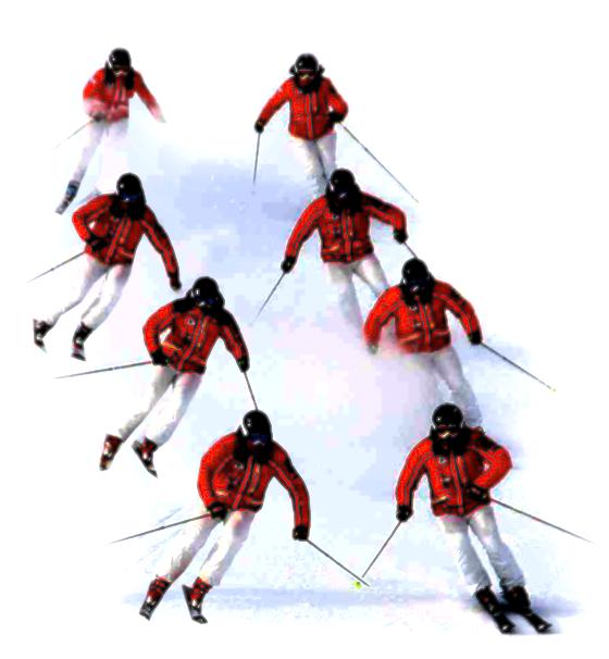 Das synchro-ski-team aus Siegertsbrunn hat sich den Deutschen Meistertitel im Synchron-Skifahren geholt. 	Foto: VA